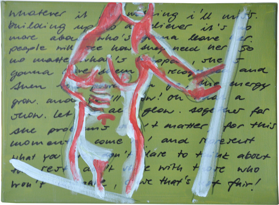 Joja | Johanna Mayr-Keber 2004 Edding + Acyl on Canvas